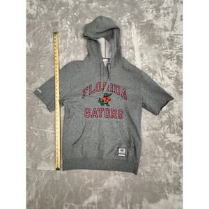 Mitchell Ness FL Gators Throwback  Pullover Hoodie Gray Men